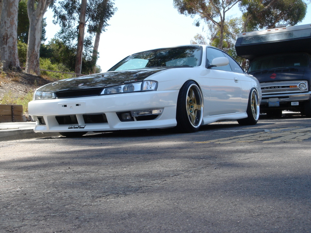 photo 6 Nissan S14 custom wheels Rays Engineering Gram Lights 57Pro 17x10.0, ET +5, tire size 225/35 R17. 18x10.0 ET+14 225/40 R18