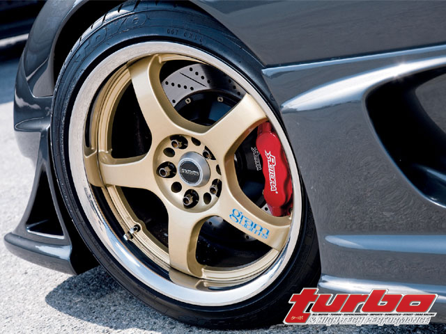 photo 4 Mazda RX-7 custom wheels Rays Engineering Gram Lights 57Pro 18x8.5, ET +28, tire size 245/40 R18. 18x9.0 ET+33 255/40 R18