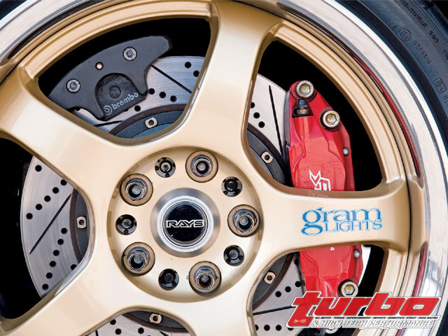 photo 5 Mazda RX-7 custom wheels Rays Engineering Gram Lights 57Pro 18x8.5, ET +28, tire size 245/40 R18. 18x9.0 ET+33 255/40 R18