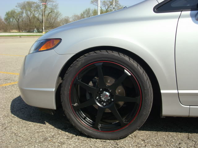photo 1 Honda Civic custom wheels Drag  18x7.5, ET +42, tire size 235/40 R18. x ET 