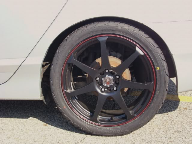 photo 4 Honda Civic custom wheels Drag  18x7.5, ET +42, tire size 235/40 R18. x ET 