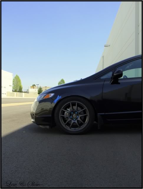 photo 1 Honda Civic custom wheels Work 17x8.0, ET +32, tire size 235/40 R17. x ET