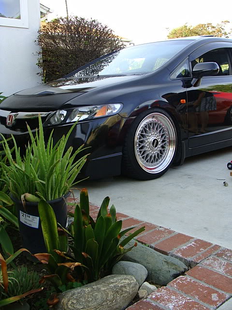 photo 1 Honda Civic custom wheels BBS RS 17x9.0, ET +20, tire size 215/40 R17. 17x8.0 ET+10 205/40 R17