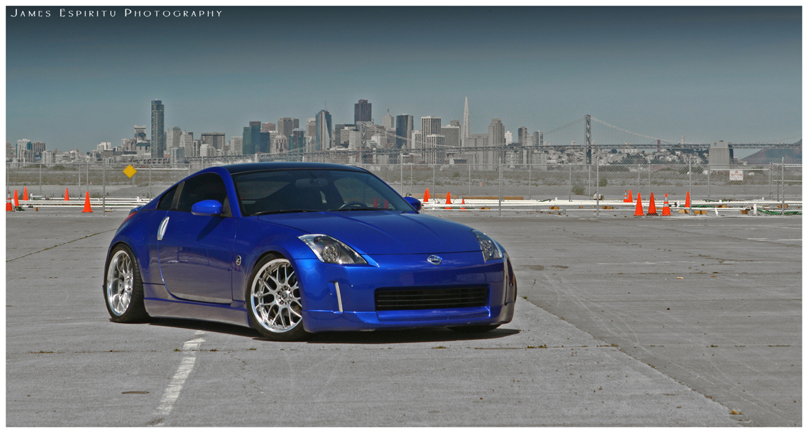 photo 7 Nissan 350Z custom wheels Rays Engineering Volk Racing SF Winning 19x9.5, ET +19, tire size 255/30 R19. 19x10.5 ET+17 295/30 R19