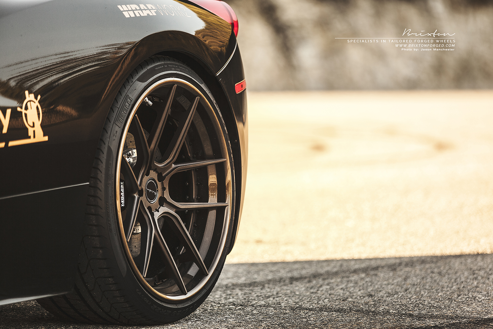 photo 5 Ferrari 458 Italia custom wheels Brixton Forged CM5 Targa 21x9.5, ET , tire size X R21. 22x12.0 ET 