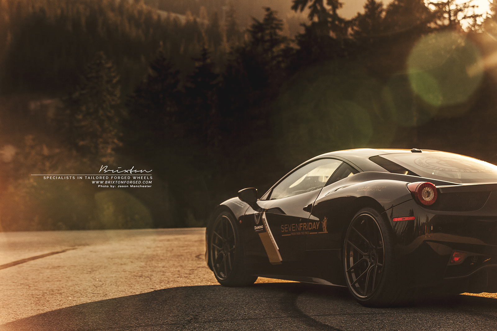photo 6 Ferrari 458 Italia custom wheels Brixton Forged CM5 Targa 21x9.5, ET , tire size X R21. 22x12.0 ET 