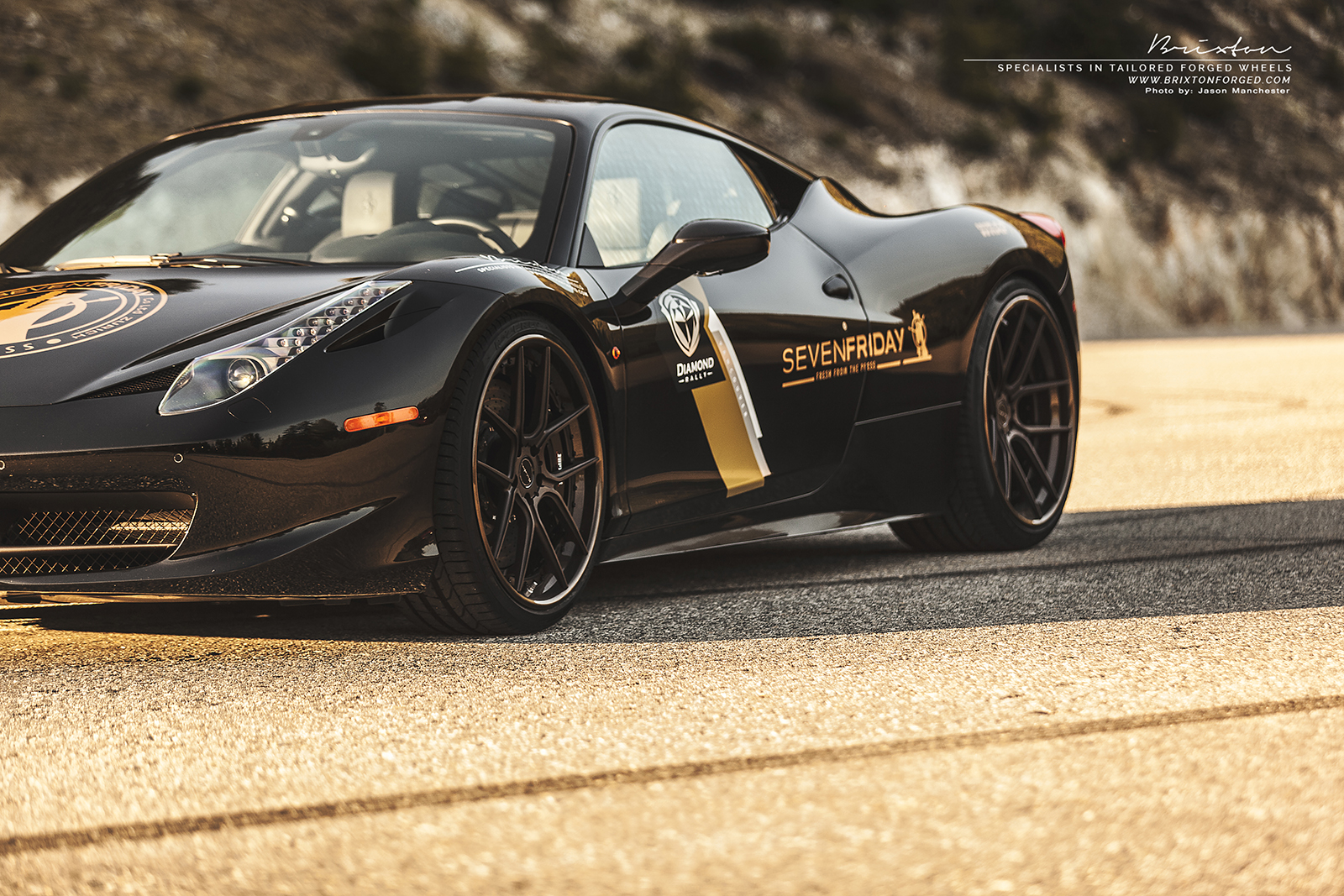 photo 8 Ferrari 458 Italia custom wheels Brixton Forged CM5 Targa 21x9.5, ET , tire size X R21. 22x12.0 ET 