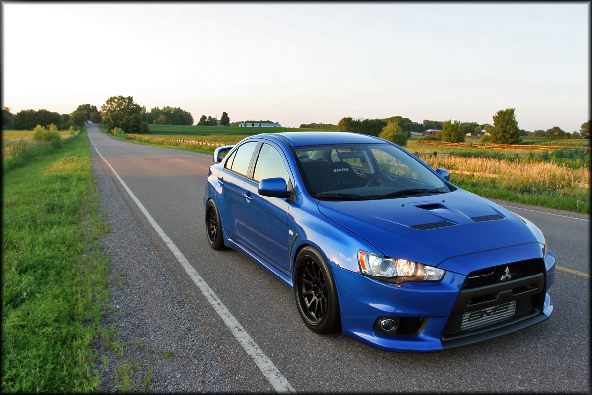 photo 4 Mitsubishi Lancer Evolution custom wheels Rays Engineering Volk Racing CE28N 18x10.5, ET +18, tire size 275/35 R18. x ET 