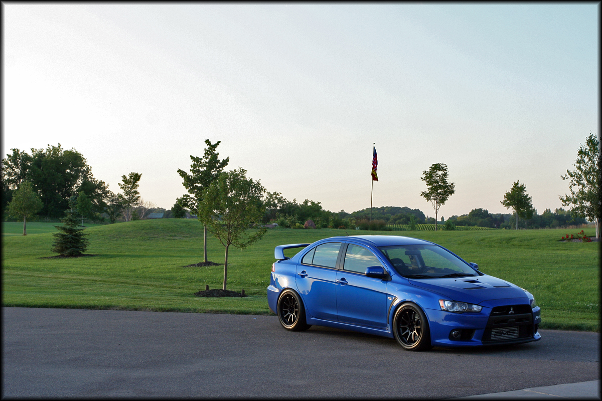 photo 7 Mitsubishi Lancer Evolution custom wheels Rays Engineering Volk Racing CE28N 18x10.5, ET +18, tire size 275/35 R18. x ET 