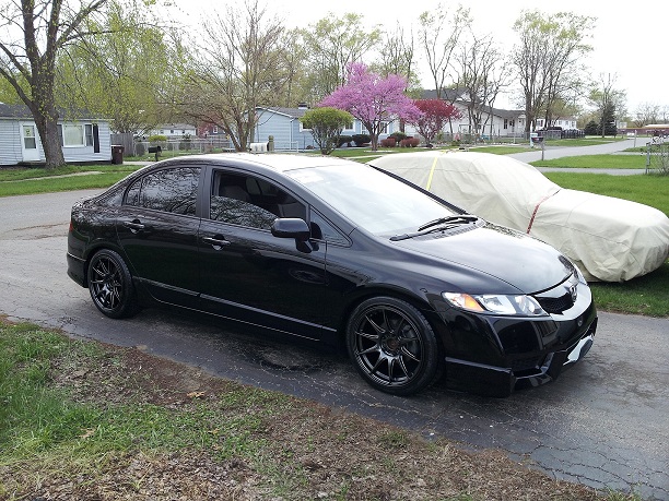 photo 1 Honda Civic custom wheels   17x8.25, ET +35, tire size 215/45 R17. x ET 