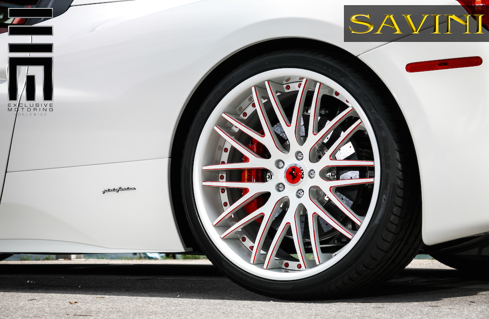 photo 1 Ferrari 458 Spider custom wheels Savini Forged SV25-C 21x9.0, ET , tire size 255/30 R21. 22x12.0 ET 335/25 R22