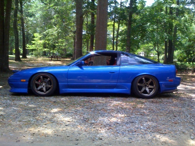 photo 6 Nissan S13 custom wheels Rays Engineering Volk Racing TE37 17x9.0, ET +15, tire size 215/40 R17. 18x9.5 ET+12 225/40 R18