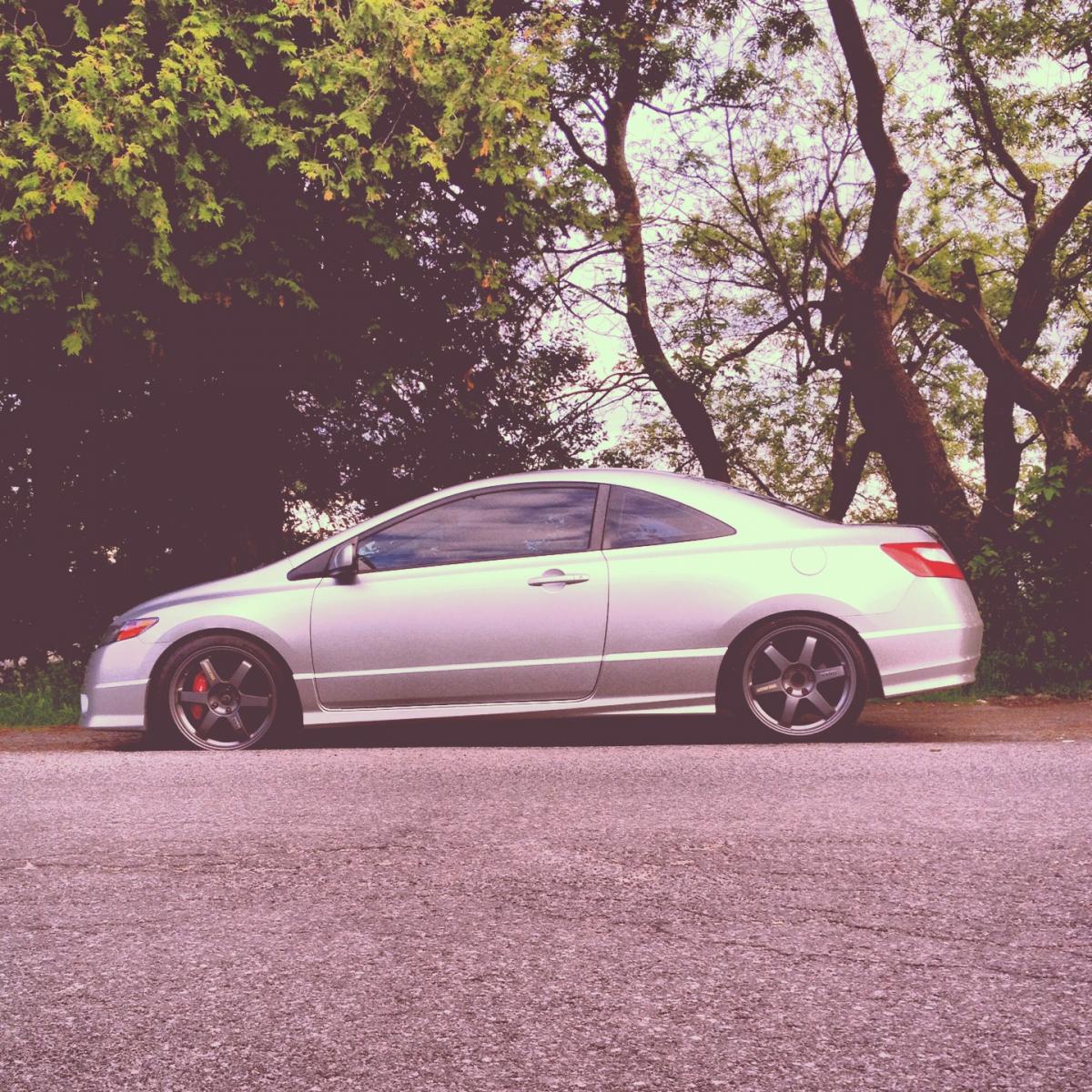 photo 3 Honda Civic custom wheels Volk TE37 18x8.5, ET +42, tire size 225/40 R18. x ET 