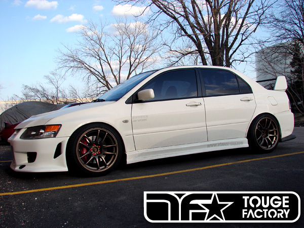 photo 1 Mitsubishi Lancer Evolution custom wheels Work Wheels CR-Kai 18x9.5, ET +12, tire size 235/40 R18. x ET 