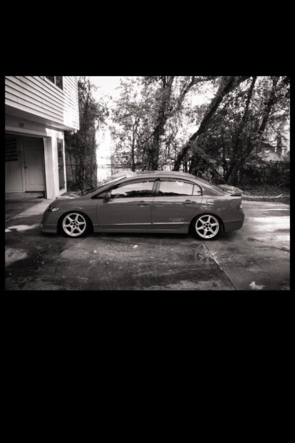 photo 2 Honda Civic custom wheels Enkei EVO VIII 17x8.0, ET +39, tire size 205/40 R17. x ET 