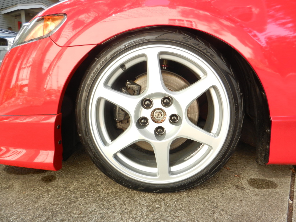 photo 1 Honda Civic custom wheels Enkei EVO VIII 17x8.0, ET +39, tire size 205/40 R17. x ET 