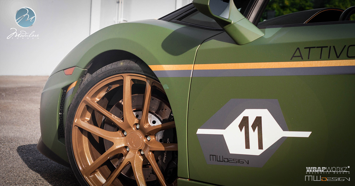 photo 1 Lamborghini Gallardo custom wheels Modulare B30 20x8.5, ET , tire size X R20. 20x11.0 ET