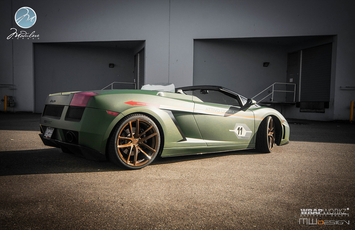 photo 5 Lamborghini Gallardo custom wheels Modulare B30 20x8.5, ET , tire size X R20. 20x11.0 ET