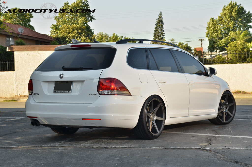 photo 3 Volkswagen Jetta SportWagen custom wheels Stance SC6  19x8.5, ET , tire size 225/35 R19. 19x9.5 ET 245/35 R19