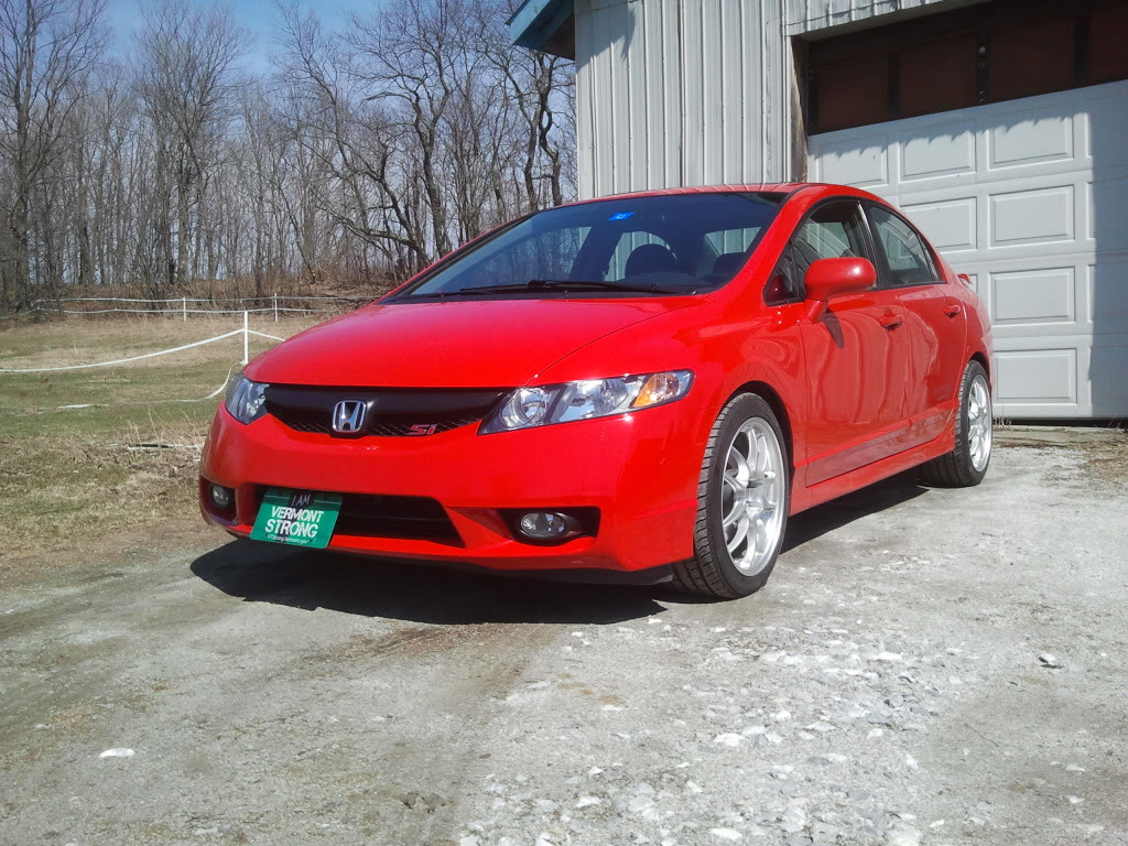 photo 1 Honda Civic custom wheels Enkei PF01 17x8.5, ET +40, tire size 225/45 R17. x ET 