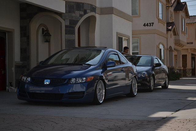 photo 1 Honda Civic custom wheels RacingHart TypeC 17x8.0, ET +35, tire size 205/40 R17. x ET