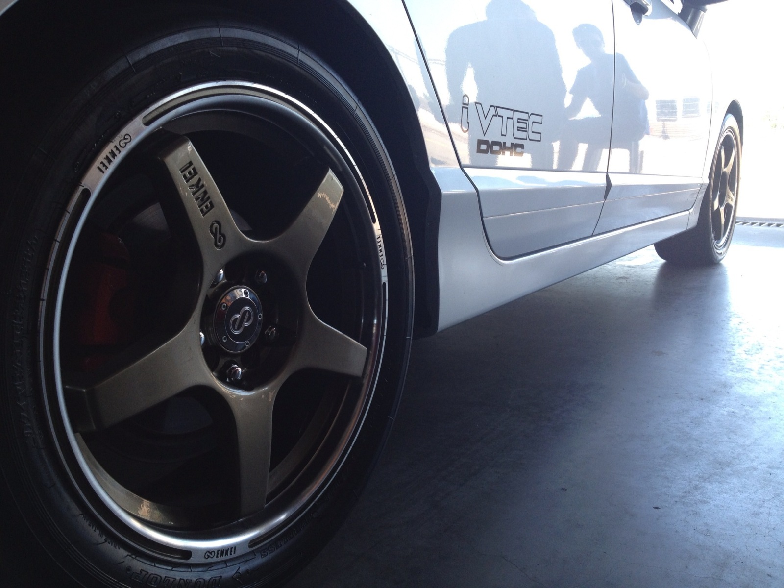 photo 1 Honda Civic custom wheels Enkei EVO 5 17x7.0, ET +40, tire size 215/45 R17. x ET 