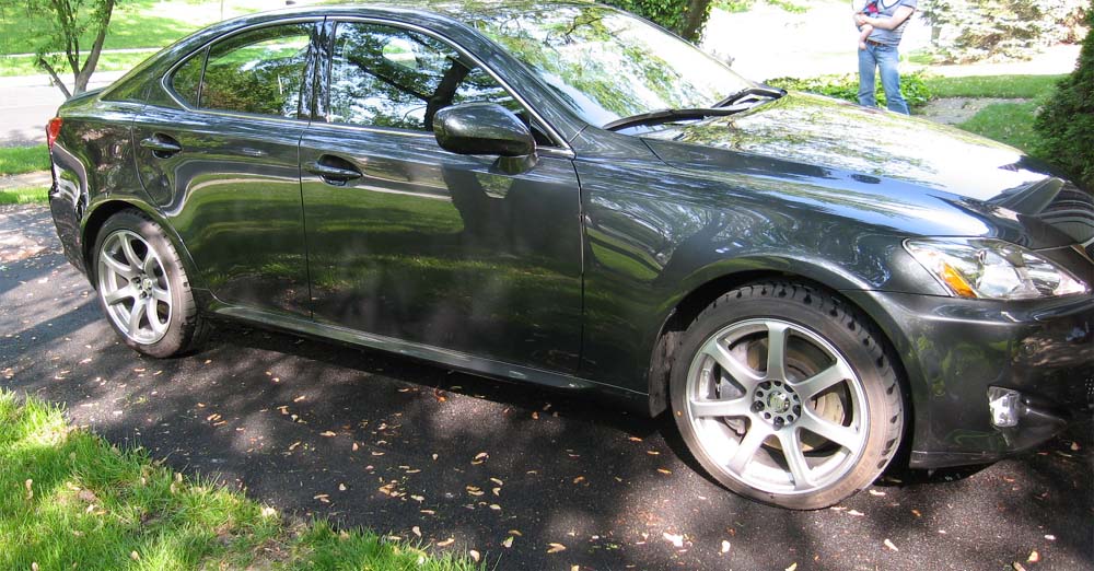 photo 2 Lexus IS 350 custom wheels Work XT-7 18x8.5, ET +38, tire size 225/40 R18. 18x9.5 ET+38 255/40 R18