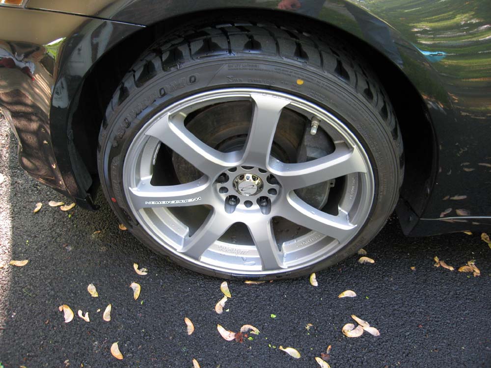 photo 1 Lexus IS 350 custom wheels Work XT-7 18x8.5, ET +38, tire size 225/40 R18. 18x9.5 ET+38 255/40 R18