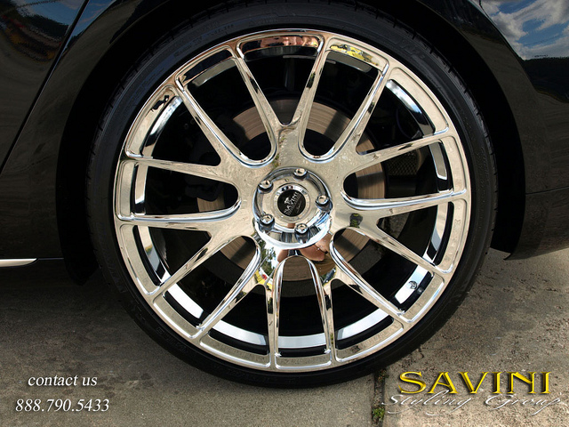 photo 1 Audi A8 custom wheels Savini SM-3 Mono di Forza 22x9.0, ET , tire size X R22. 22x10.5 ET 