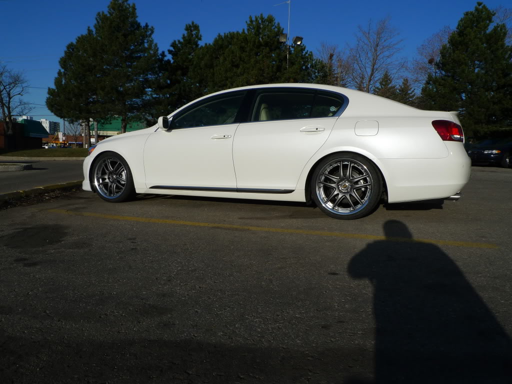 photo 1 Lexus GS 460 custom wheels VOLK GT-V 19x8.5, ET +33, tire size 245/35 R19. 19x9.5 ET+36 275/35 R19