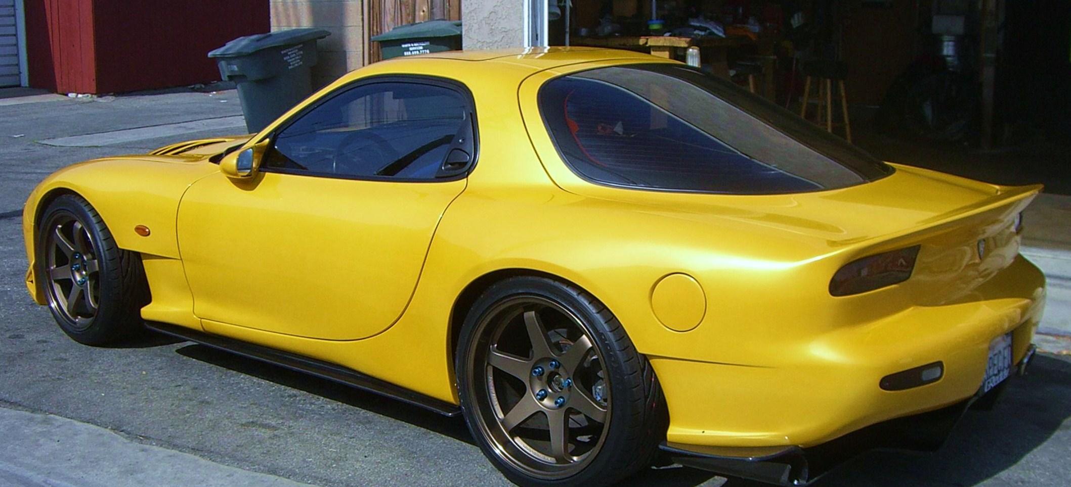 photo 3 Mazda RX-7 custom wheels Rays Engineering Volk Racing TE37 18x9.5, ET +22, tire size 255/35 R18. 19x10.5 ET+7 285/30 R19