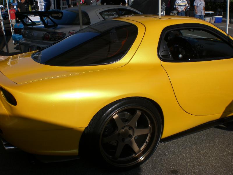 photo 5 Mazda RX-7 custom wheels Rays Engineering Volk Racing TE37 18x9.5, ET +22, tire size 255/35 R18. 19x10.5 ET+7 285/30 R19
