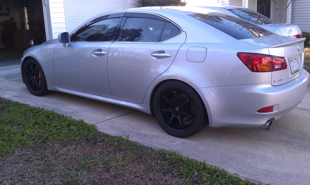 photo 2 Lexus IS 350 custom wheels Motegi MR125 18x8.0, ET +35, tire size 225/40 R18. 18x9.0 ET+35 255/40 R18