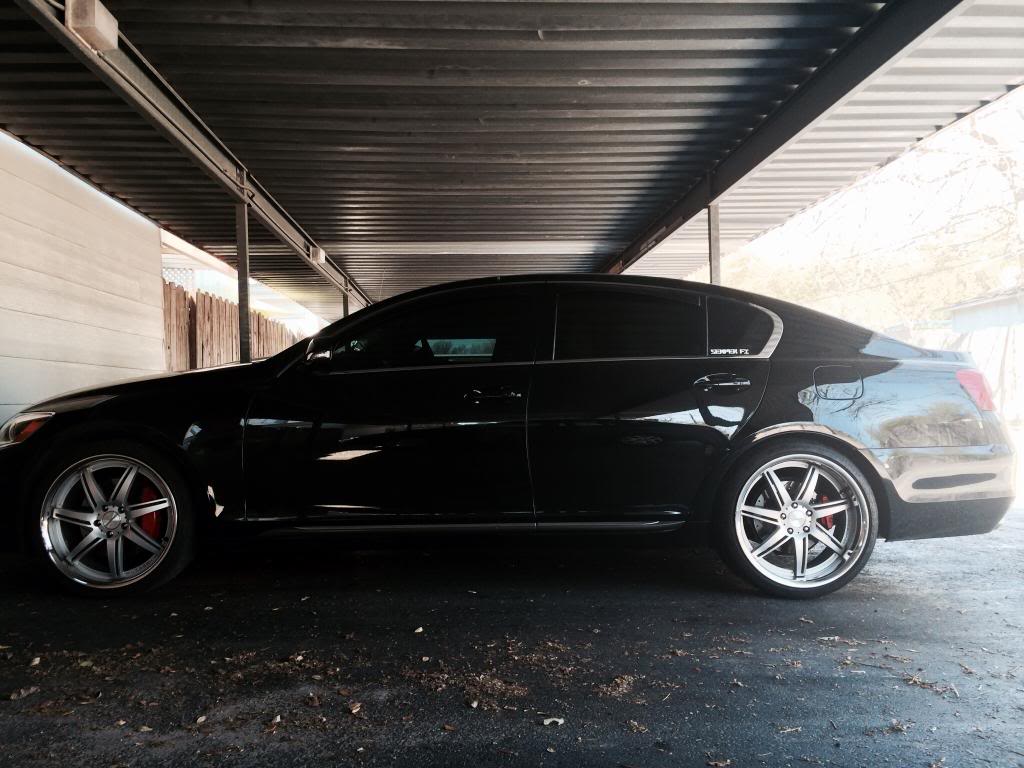 photo 1 Lexus GS 350 custom wheels Vossen VVS-086 20x9.0, ET , tire size 225/35 R20. 20x10.5 ET 275/35 R20