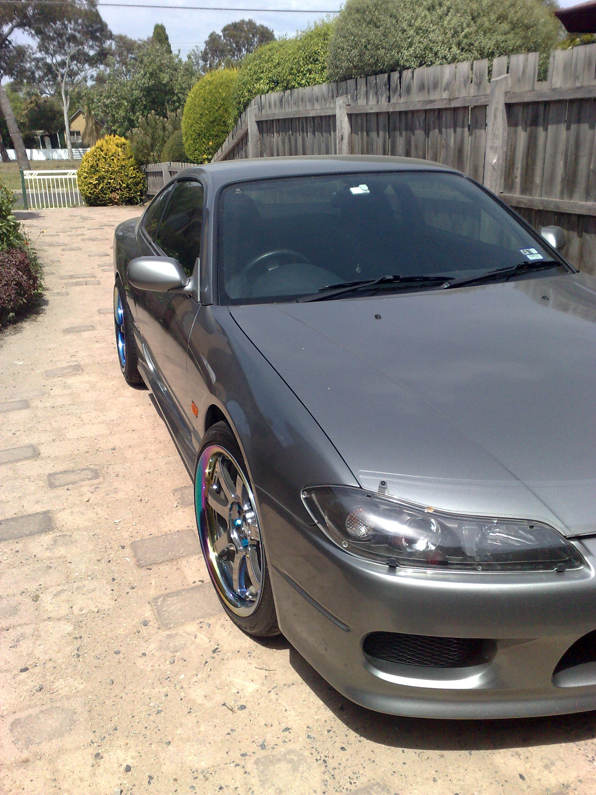 photo 2 Nissan S15 custom wheels Gramlights 57s pro 18x9.0, ET +30, tire size 225/40 R18. 18x9.5 ET+20 235/40 R18