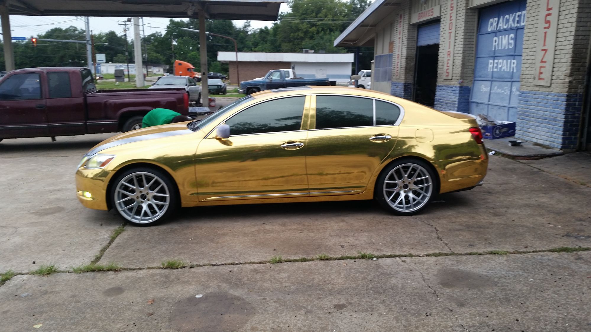 photo 2 Lexus GS 300 custom wheels Giovanna Shaki 20x9.0, ET , tire size 245/30 R20. 20x10.5 ET 275/30 R20