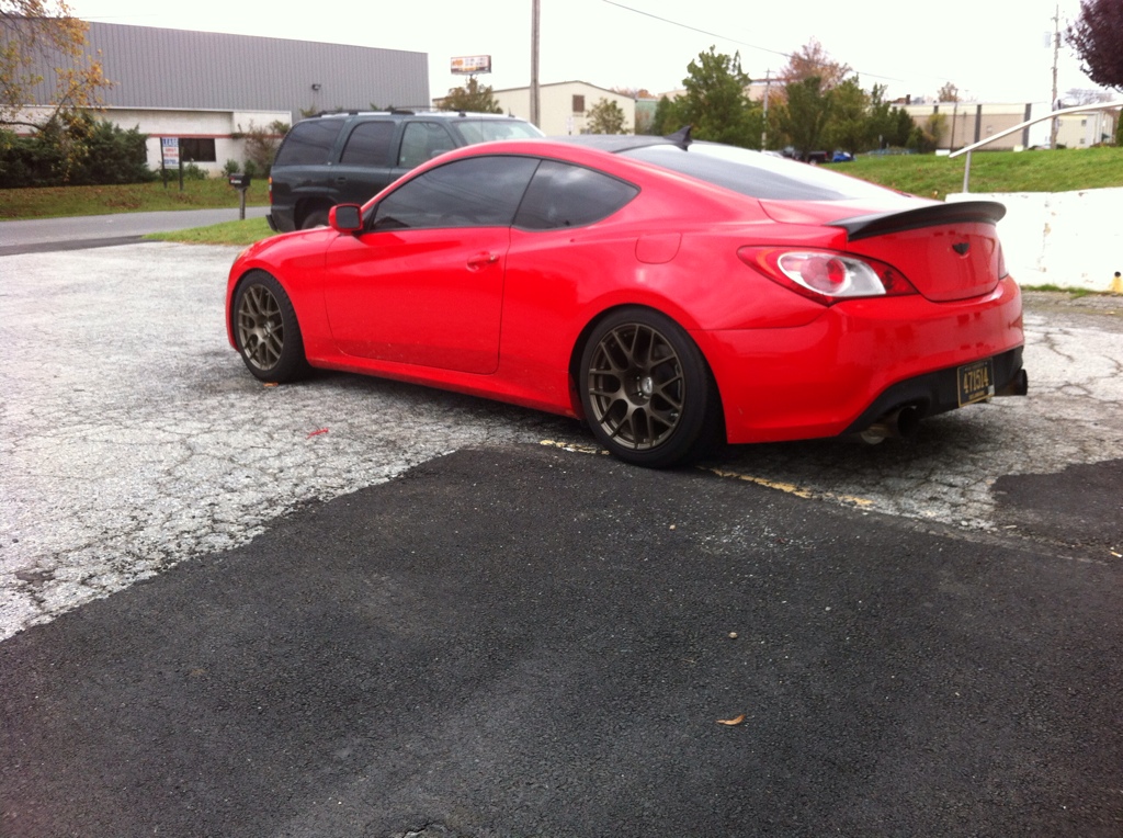 photo 1 Hyundai Genesis custom wheels TSW Nurburgring 18x8.5, ET +20, tire size X R18. 18x10.5 ET+27