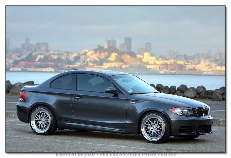 photo 1 BMW  135 custom wheels Linea Corse Lemans 19x8.5, ET +35, tire size 225/35 R19. 19x9.5 ET+40 255/30 R19