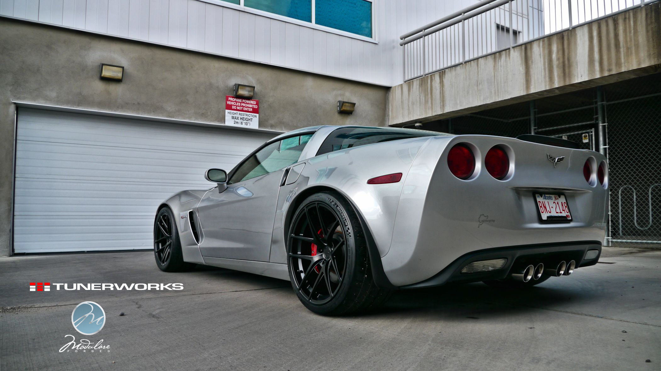 photo 5 Chevrolet Corvette custom wheels Modulare B18 Evo 19x10.0, ET , tire size X R19. 20x13.0 ET 