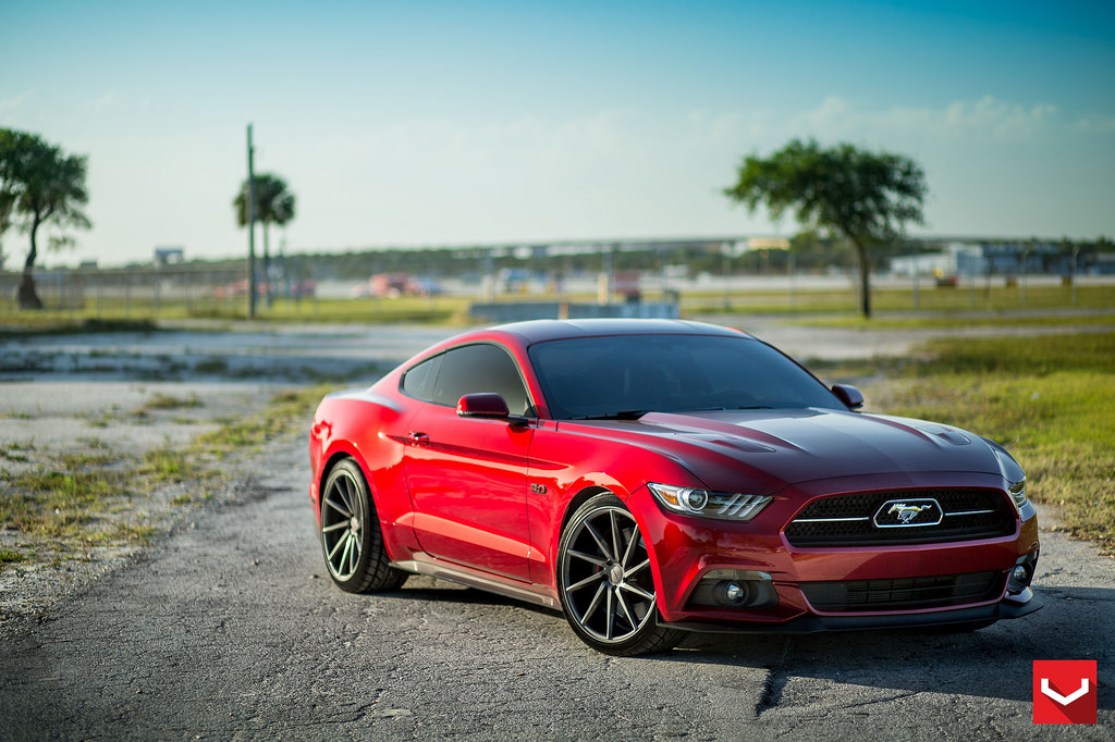 photo 5 Ford Mustang custom wheels Vossen CVT 20x9.0, ET +20, tire size 245/35 R20. 20x10.5 ET+45 285/30 R20