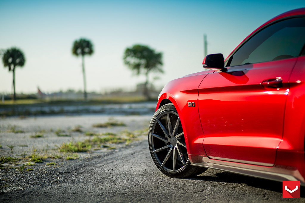 photo 6 Ford Mustang custom wheels Vossen CVT 20x9.0, ET +20, tire size 245/35 R20. 20x10.5 ET+45 285/30 R20