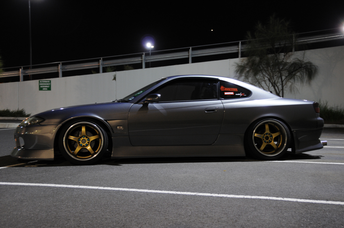 photo 1 Nissan S15 custom wheels Rays Engineering Gram Lights 57Pro 18x9.0, ET 0, tire size 225/40 R18. 18x10.0 ET0 235/40 R18