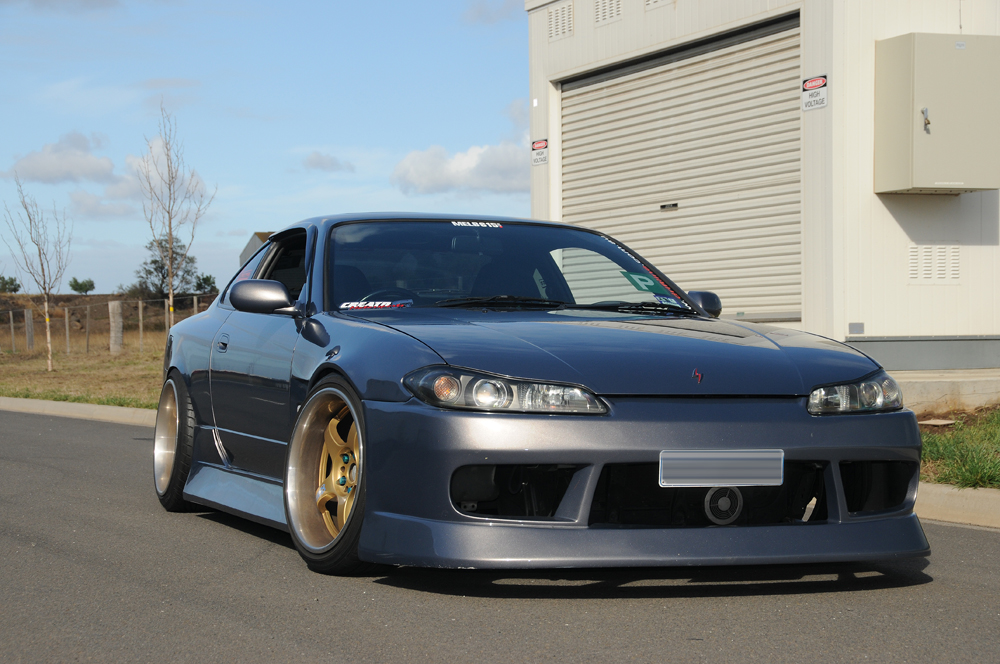 photo 8 Nissan S15 custom wheels Rays Engineering Gram Lights 57Pro 18x9.0, ET 0, tire size 225/40 R18. 18x10.0 ET0 235/40 R18