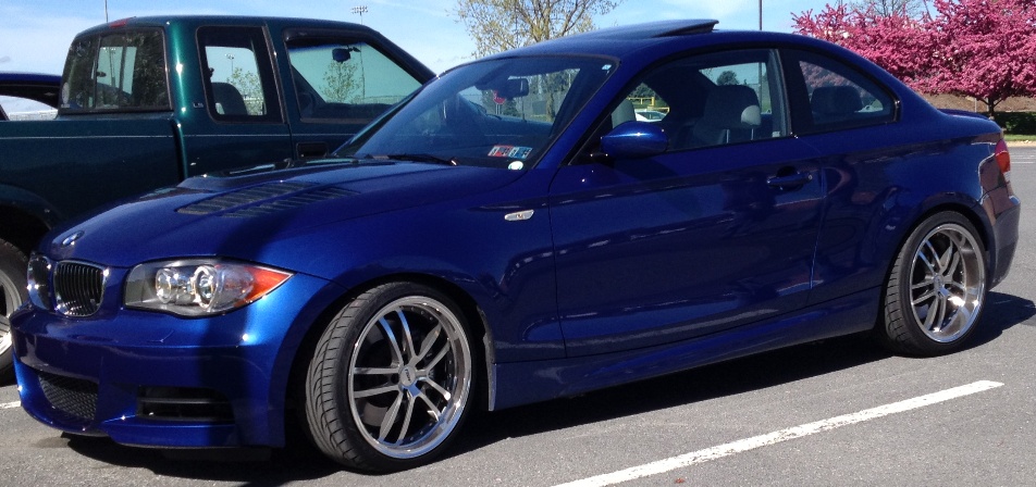 photo 3 BMW  135 custom wheels TSW  Cadwell 18x8.0, ET +35, tire size 215/35 R18. 18x9.5 ET+45 255/35 R18