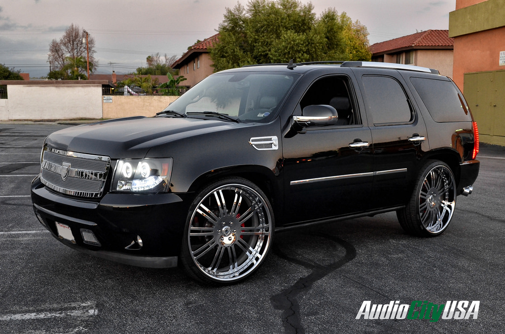photo 2 Chevrolet Tahoe custom wheels Asanti AF 128 Chrome 28x, ET , tire size 295/25 R28. x ET 