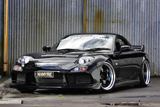 photo 2 Mazda RX-7 custom wheels Work Wheels Meister S1 18x9.0, ET -5, tire size 225/35 R18. 19x10.0 ET-5 275/30 R19