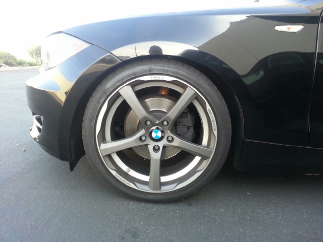 photo 1 BMW 128 custom wheels BE GTF2 18x8.0, ET +45, tire size 225/40 R18. x ET