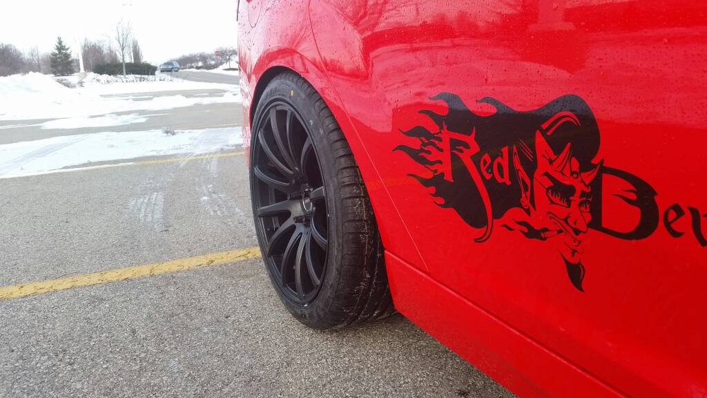 photo 2 Ford Focus ST custom wheels Styluz M575 18x8.0, ET +40, tire size 225/40 R18. 18x9.0 ET+42 245/40 R18
