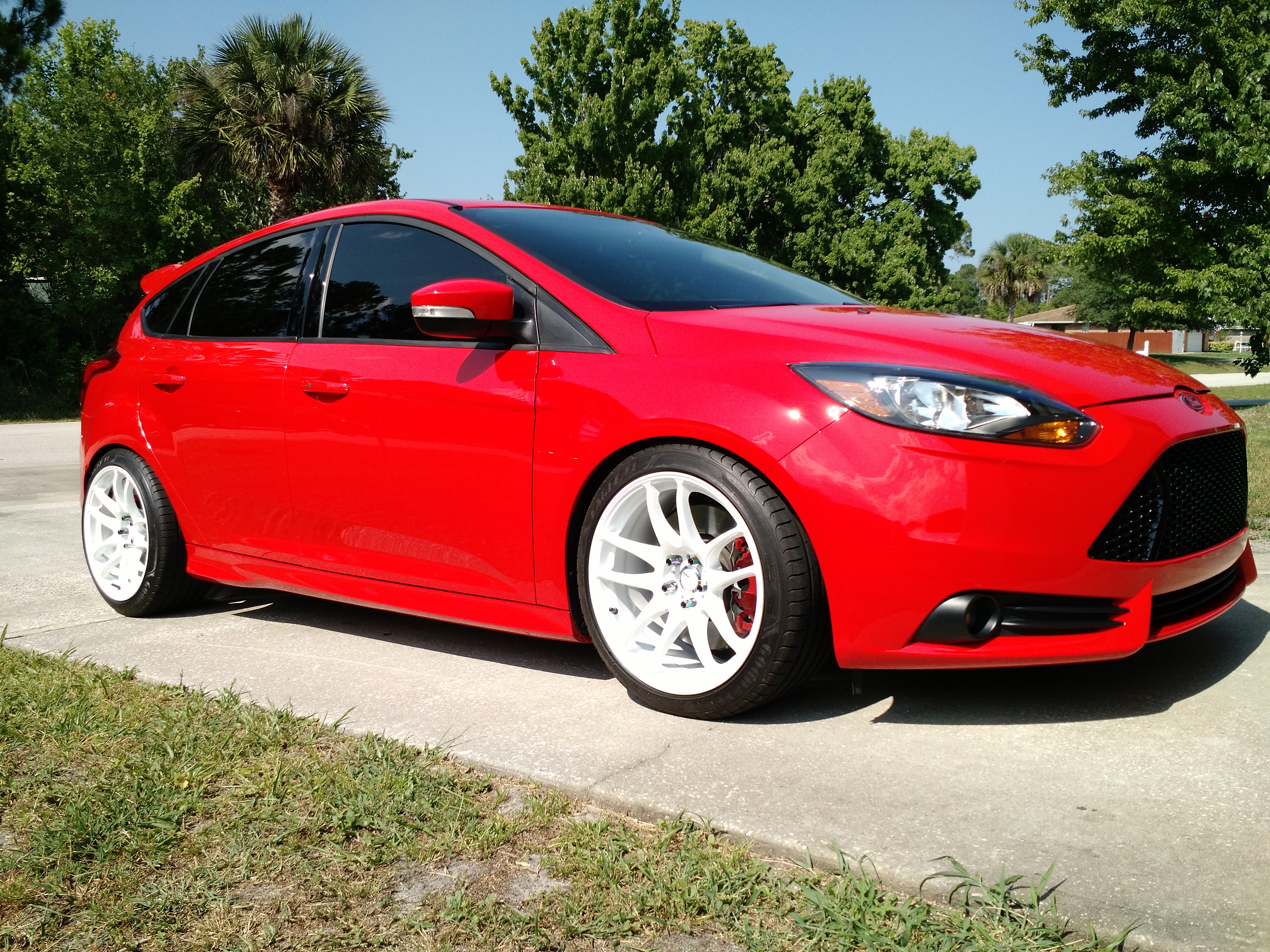 photo 1 Ford Focus ST custom wheels Work Emotion CR Ultimate 18x9.5, ET +38, tire size X R18. x ET 
