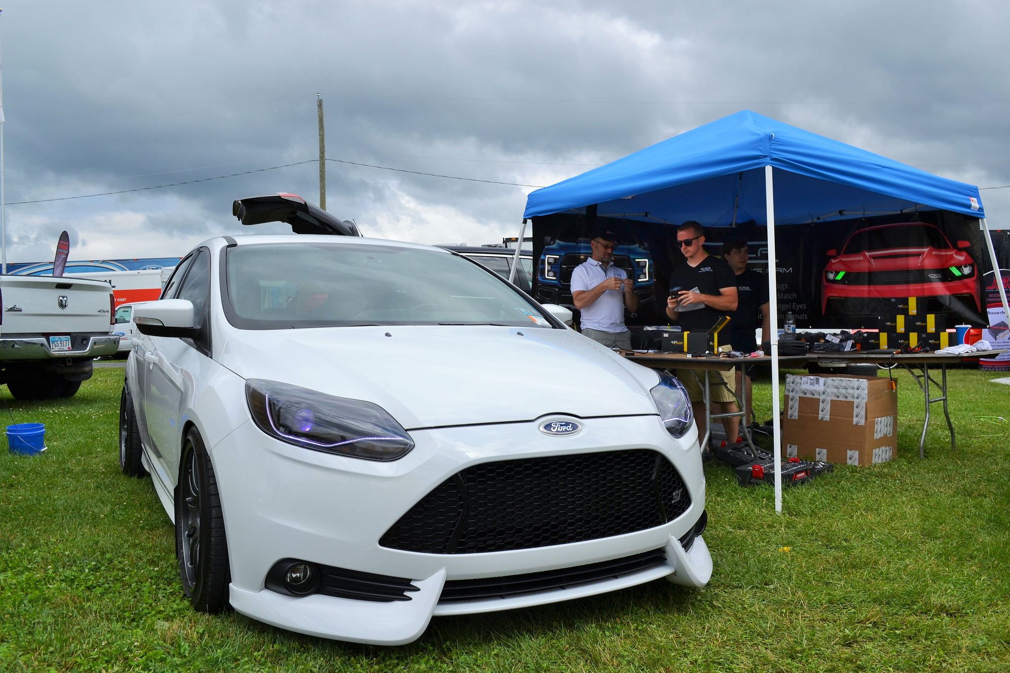 photo 1 Ford Focus ST custom wheels Team Dynamics Pro Race 1.2 18x9.0, ET +38, tire size 235/40 R18. x ET 